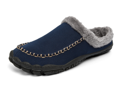 Elisaveta | Fur-Lined Suede Moccasin Slippers
