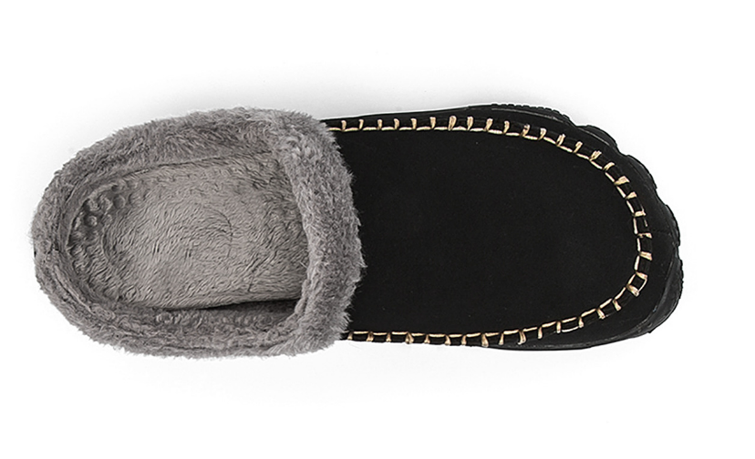 Elisaveta | Fur-Lined Suede Moccasin Slippers