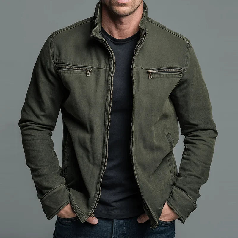 Men's Cotton Stand Collar Winter Jacket