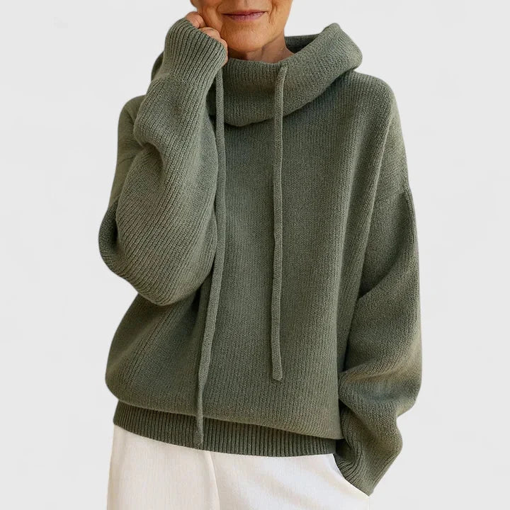 Hooded Sweater Oversized Slouchy Knit