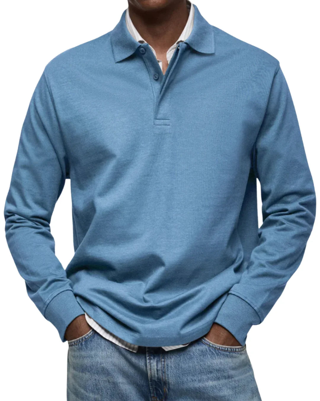 Men's Long Sleeve Polo Shirt