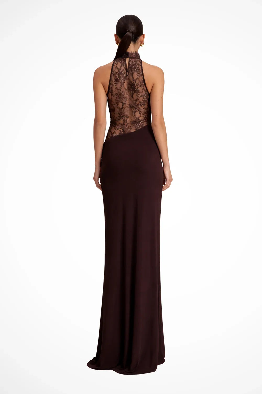 Odessa | Halter Lace Maxi Dress Wedding Guest
