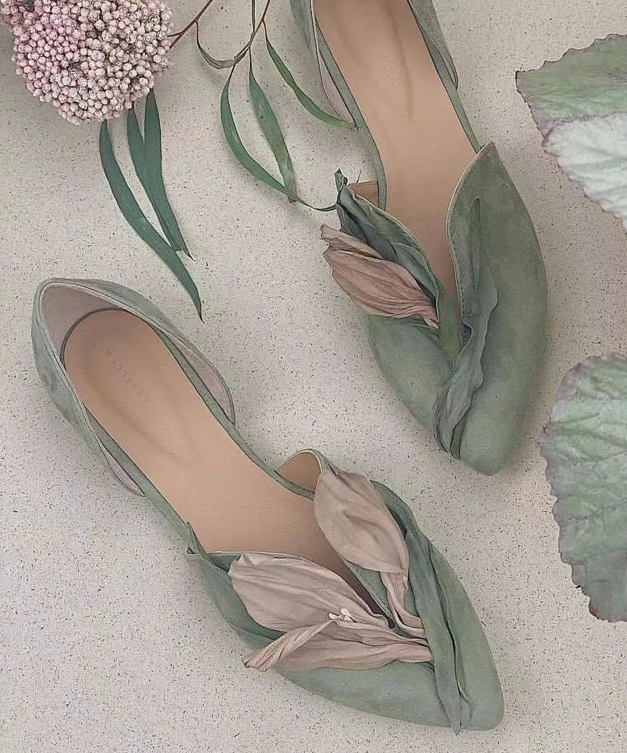 Comfortable Pointed Toe D'Orsay Flats