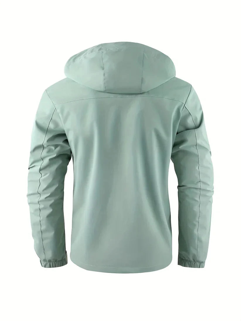 Men's Hooded Jacket – Black Waterproof Winter