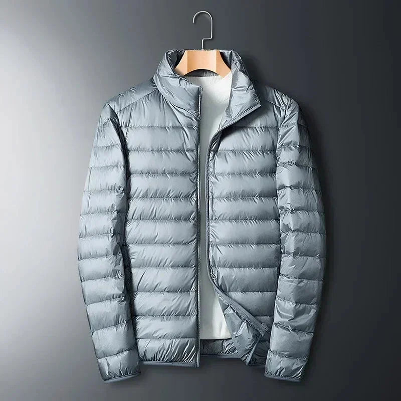 Men's Puffer Jacket – Navy Lightweight Packable