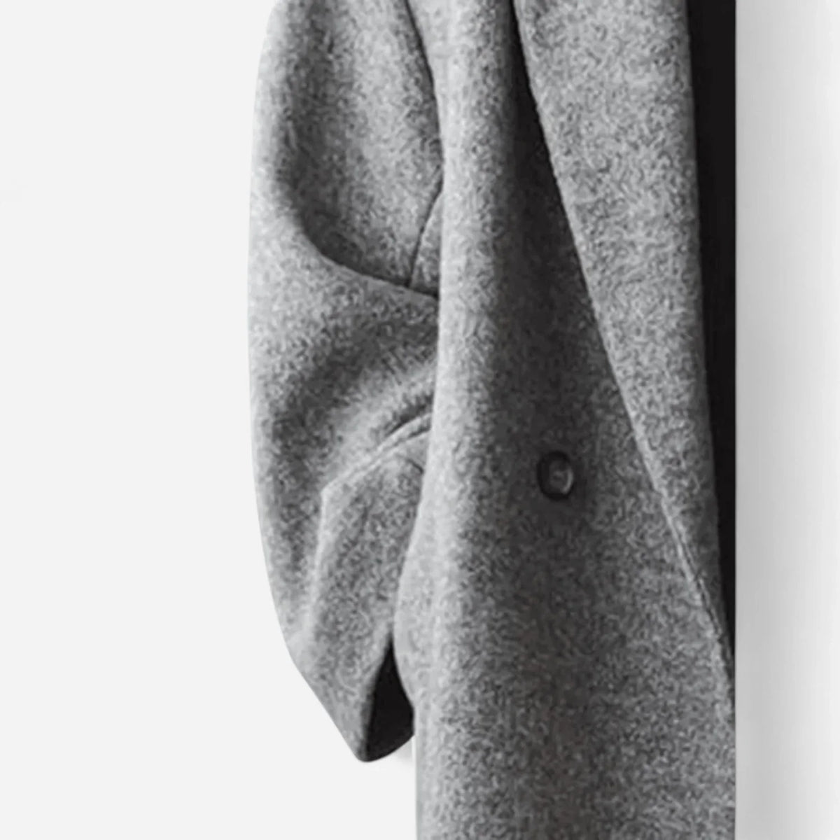 Wool Coat – Grey Oversized Longline