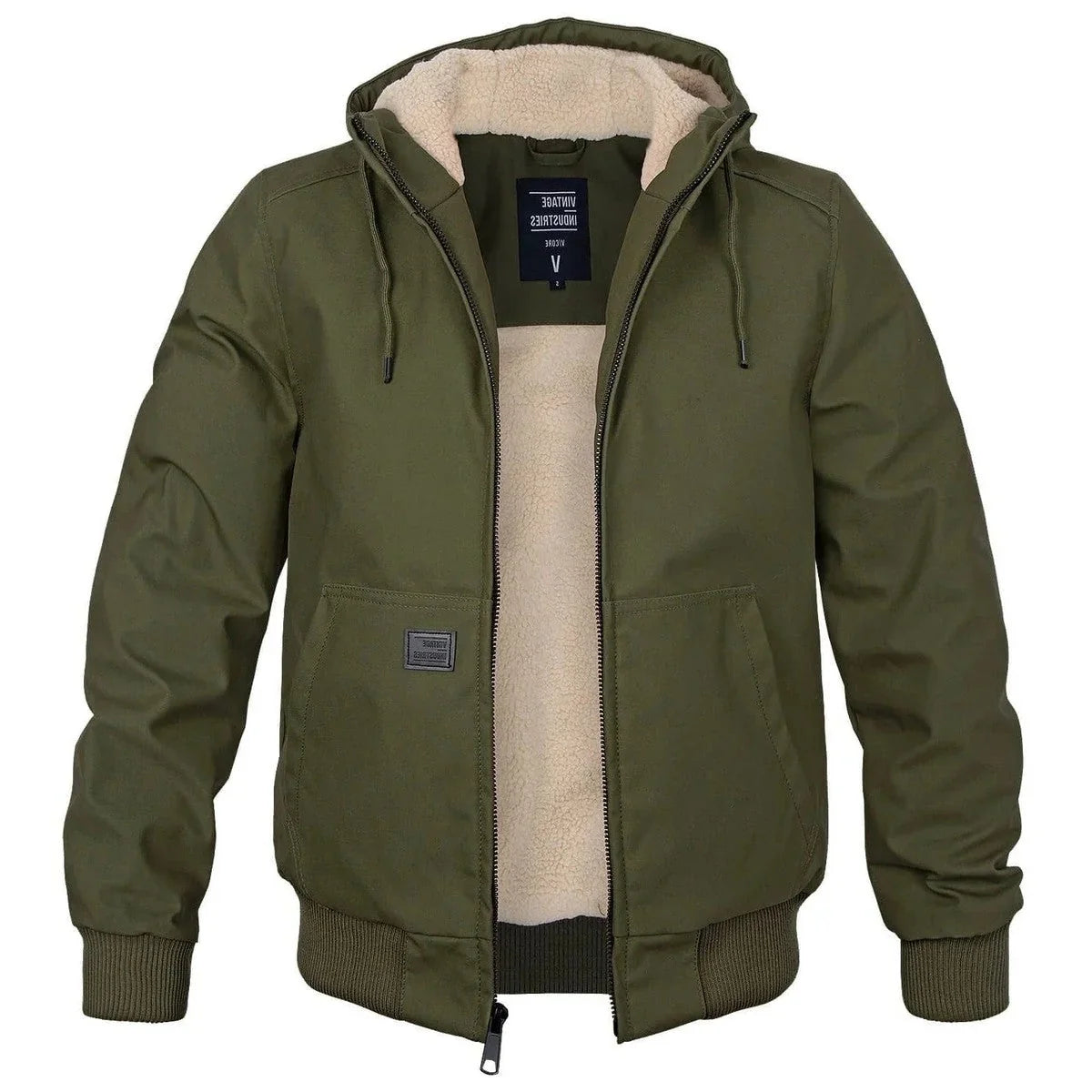 Men's Sherpa Lined Hooded Winter Parka