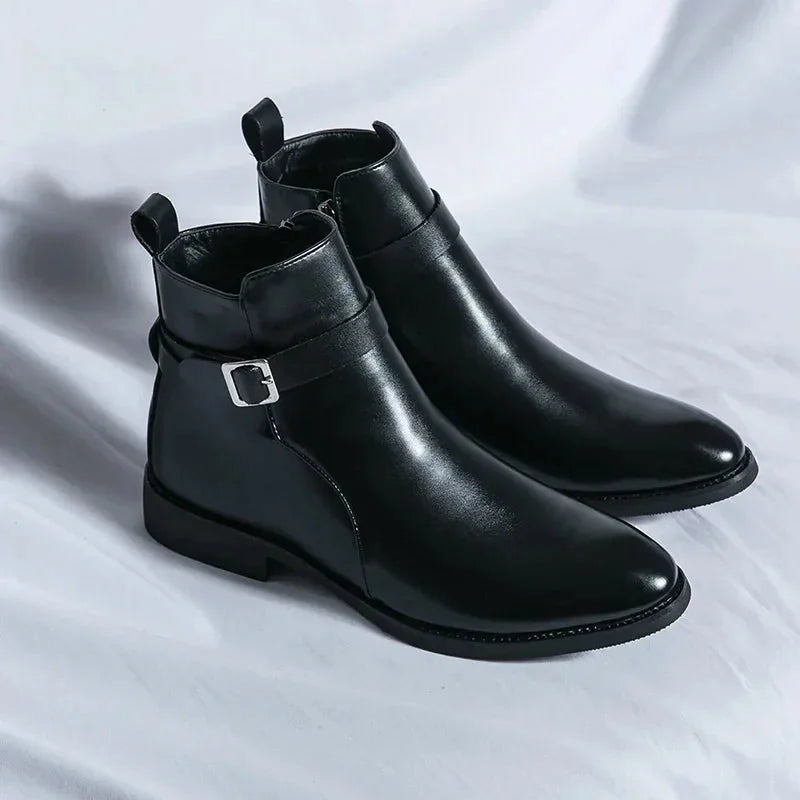 Chelsea Boots – Brown Buckle Ankle
