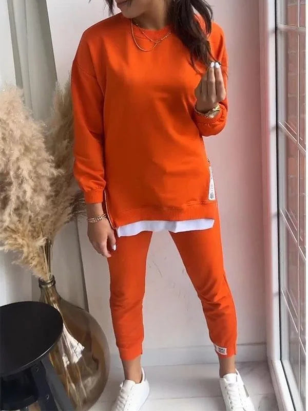Women's Knit Pullover and Jogger Lounge Set