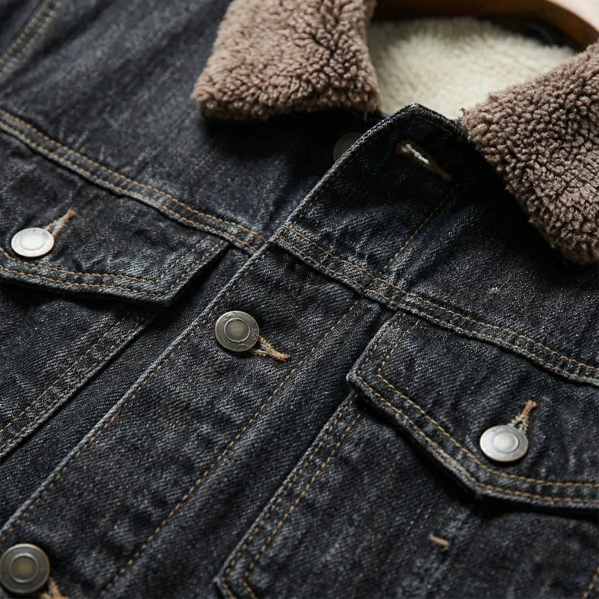 Kilmarnock | Men's Denim Trucker Jacket with Fleece Lining