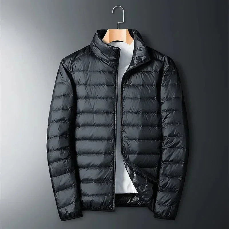 Men's Puffer Jacket – Navy Lightweight Packable