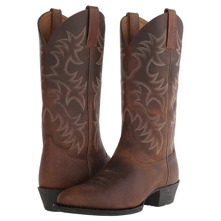 Embroidered Western Cowboy Boots