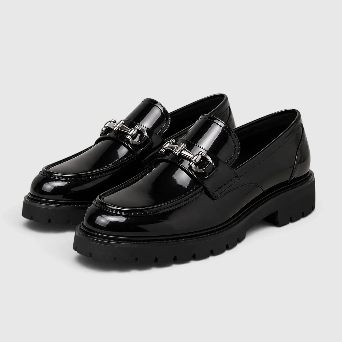 Men's Loafers Chunky Sole Horsebit Slip-On