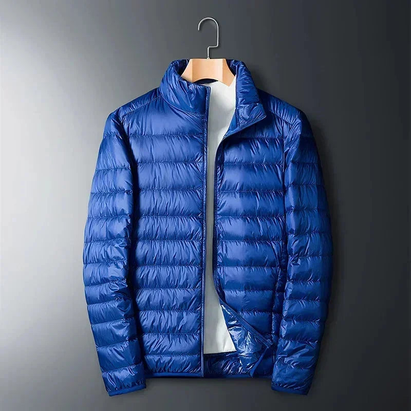 Men's Puffer Jacket – Navy Lightweight Packable