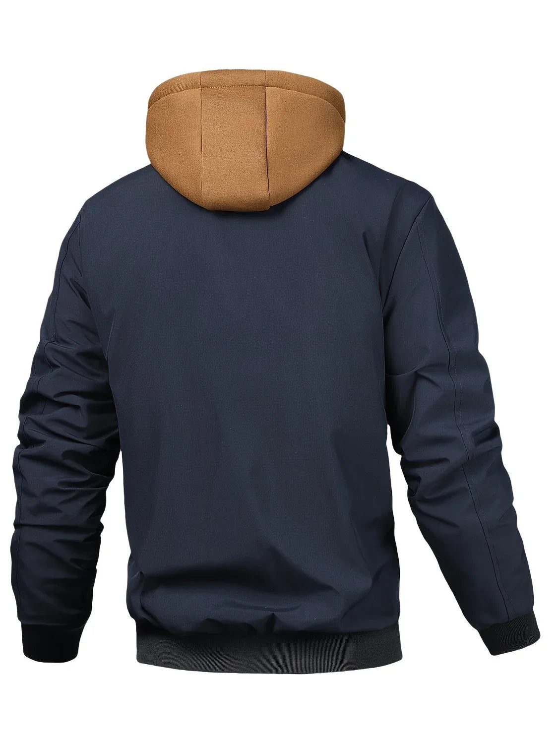 Men's Hooded Plaid Lined Winter Jacket