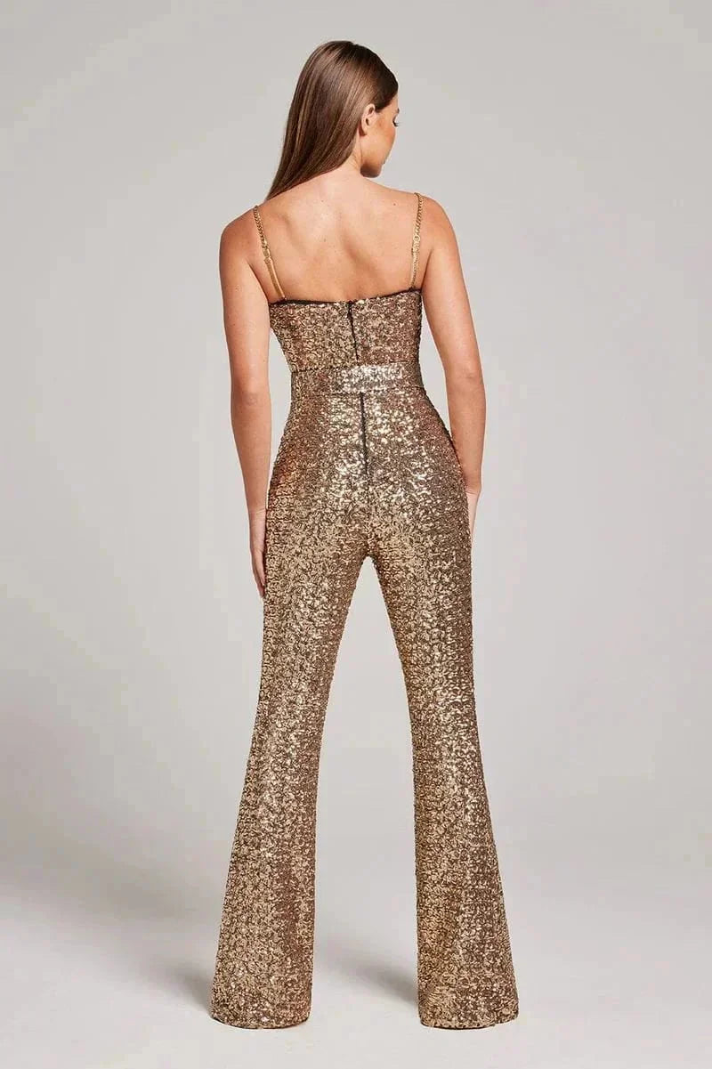 Gemma | Sequin Wide-Leg Jumpsuit