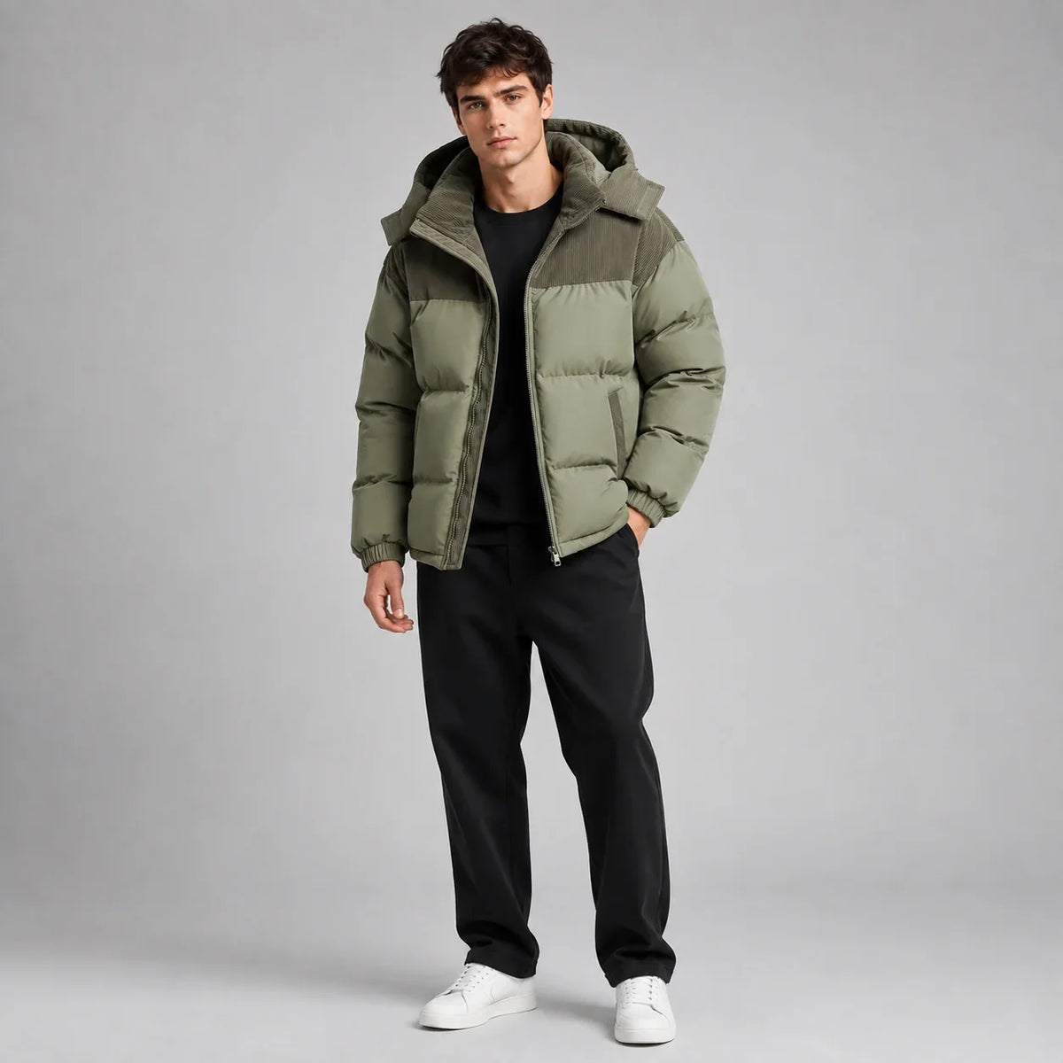 Men's Hooded Puffer Jacket