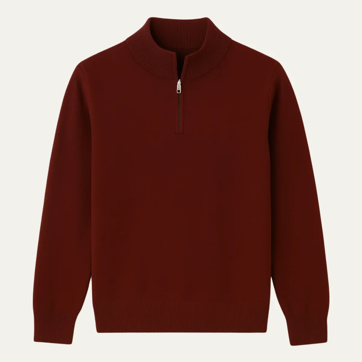 Men's Quarter-Zip Sweater Knit