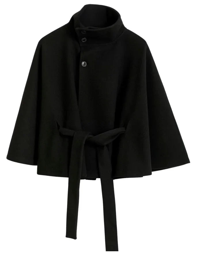 Sofia | Belted Cape Coat