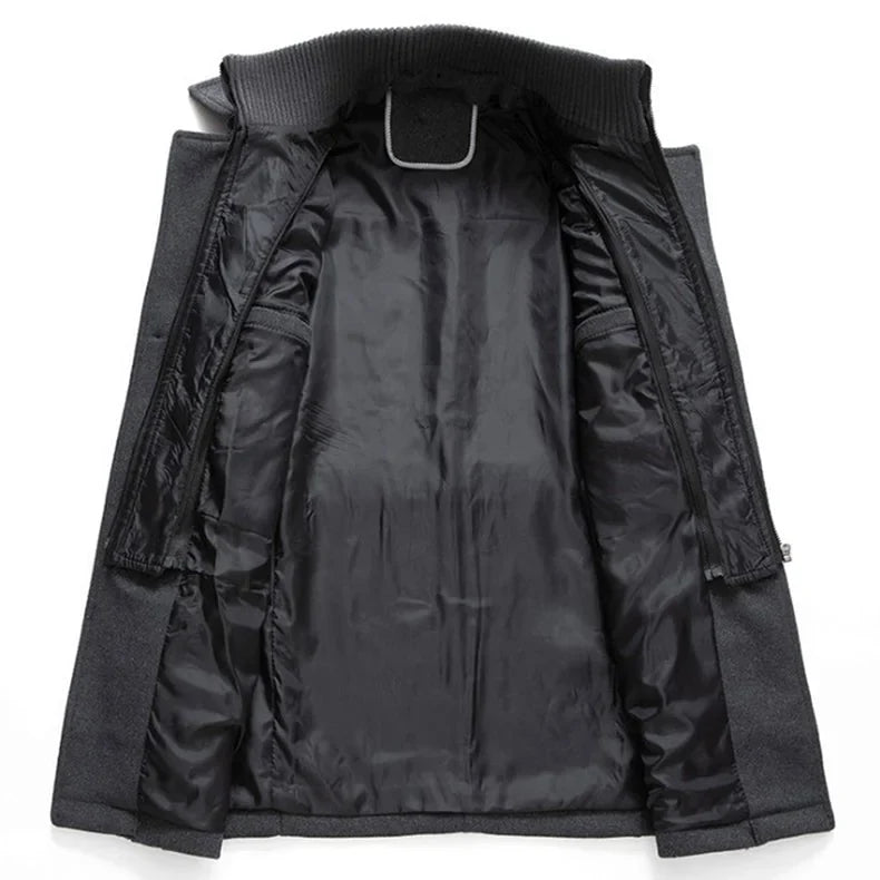 Men's Layered Collar Overcoat