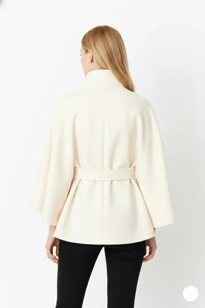 Sofia | Belted Cape Coat