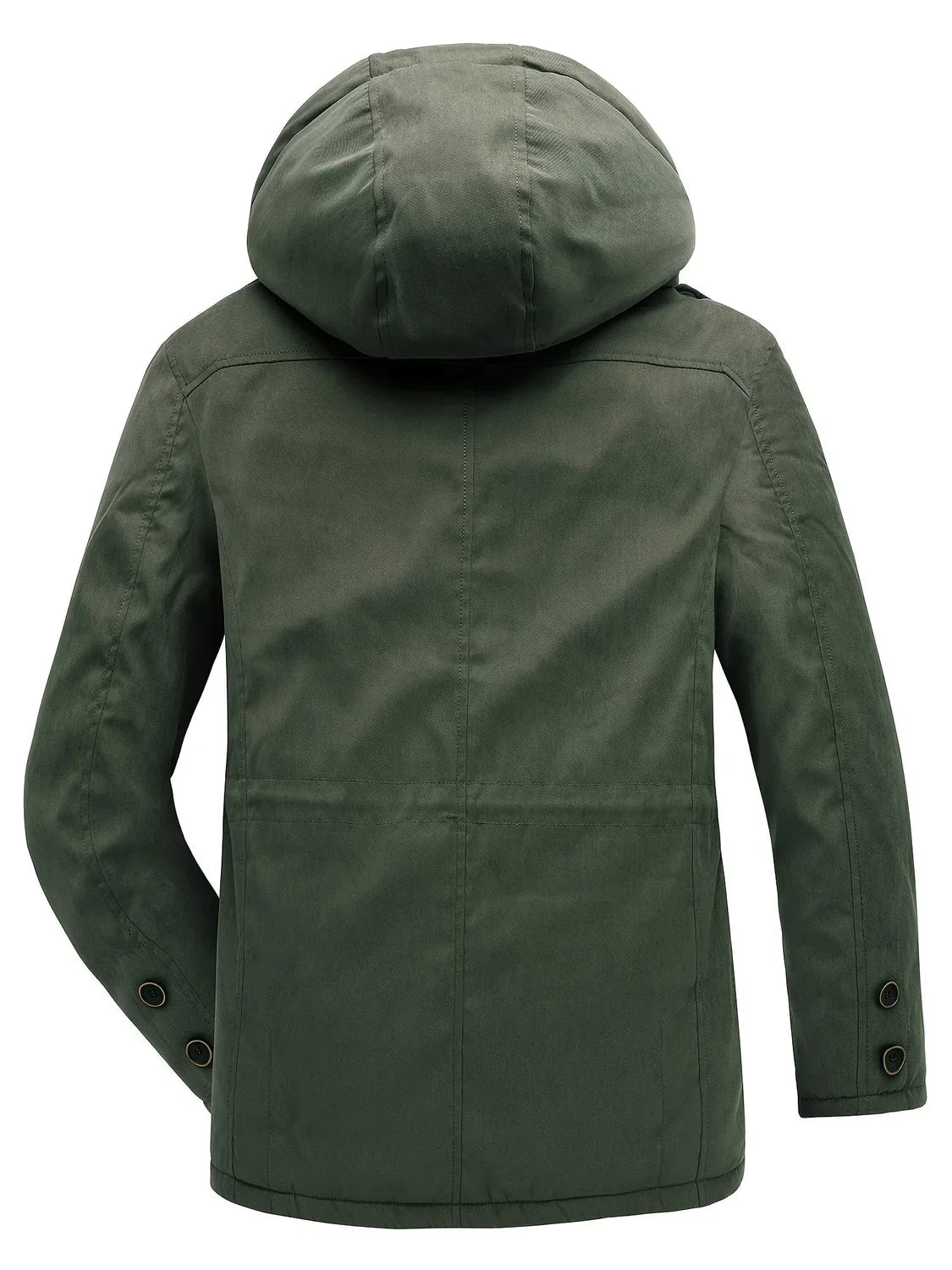 Men's Hooded Jacket – Black Insulated Utility