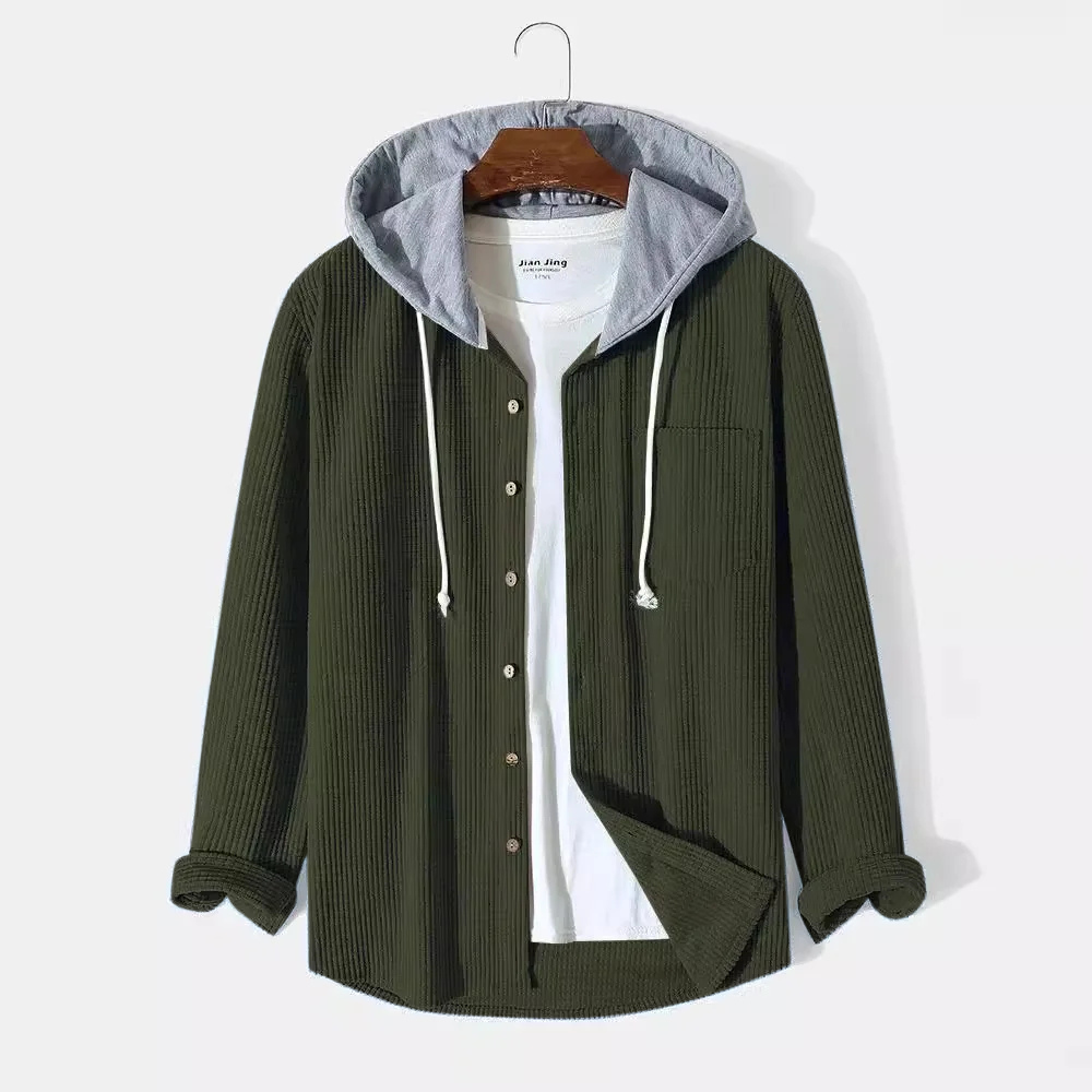 Mason Corduroy Hooded Shirt