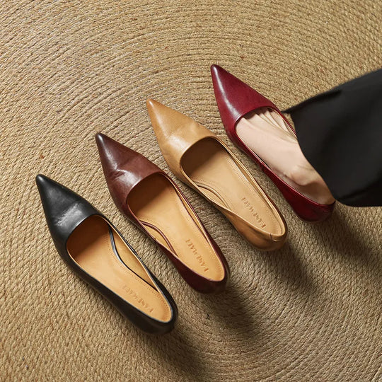 Women's Pointed-Toe Pumps with Block Heel