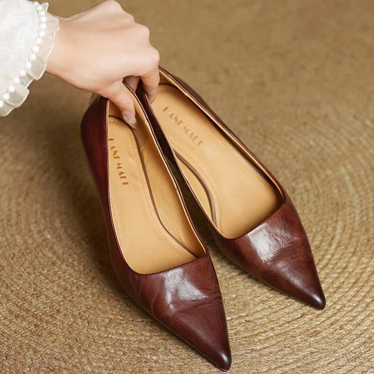 Women's Pointed-Toe Pumps with Block Heel