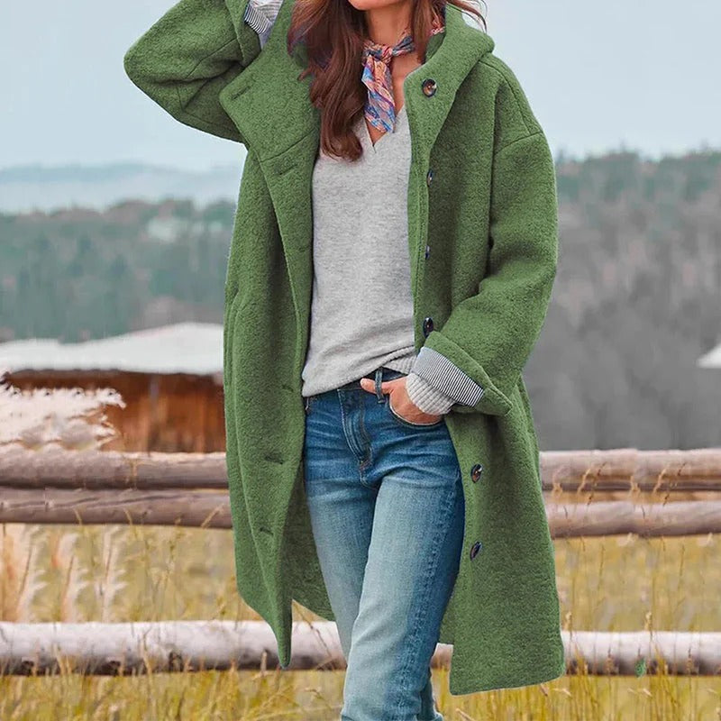 Women's Hooded Teddy Fleece Coat