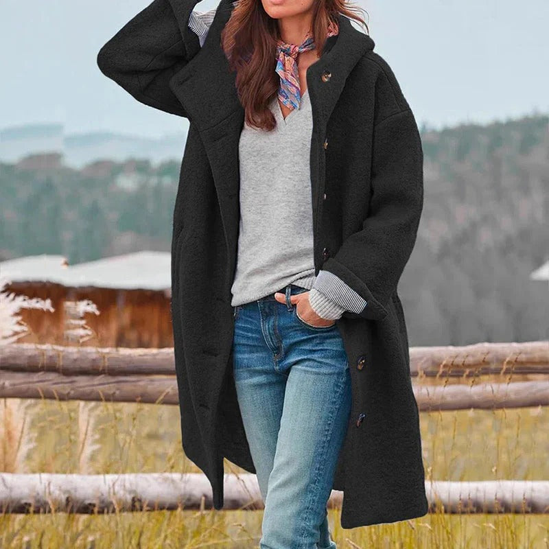 Women's Hooded Teddy Fleece Coat