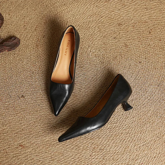 Women's Pointed-Toe Pumps with Block Heel
