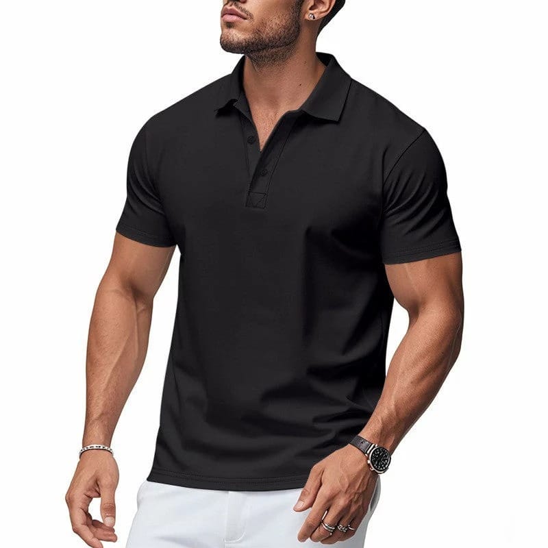 Men's Fitted Stretch Polo Shirt