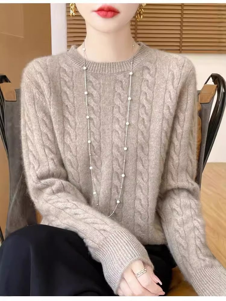 Women’s Luxury Cable Knit Pullover