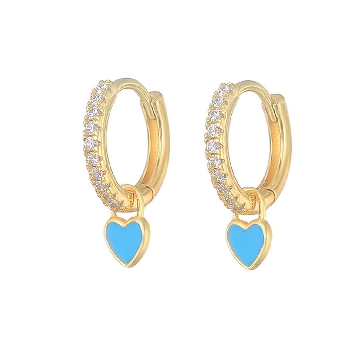 Gabby – Huggie earrings in heart shape