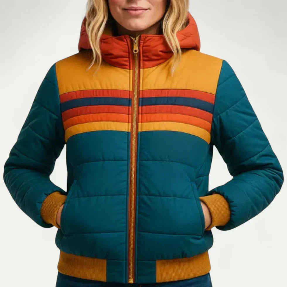 Blakely Women's Waterproof Retro Hooded Puffer Jacket