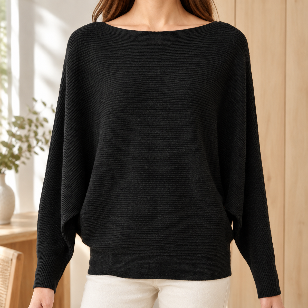 Cordelia-Faye Boat Neck Sweater