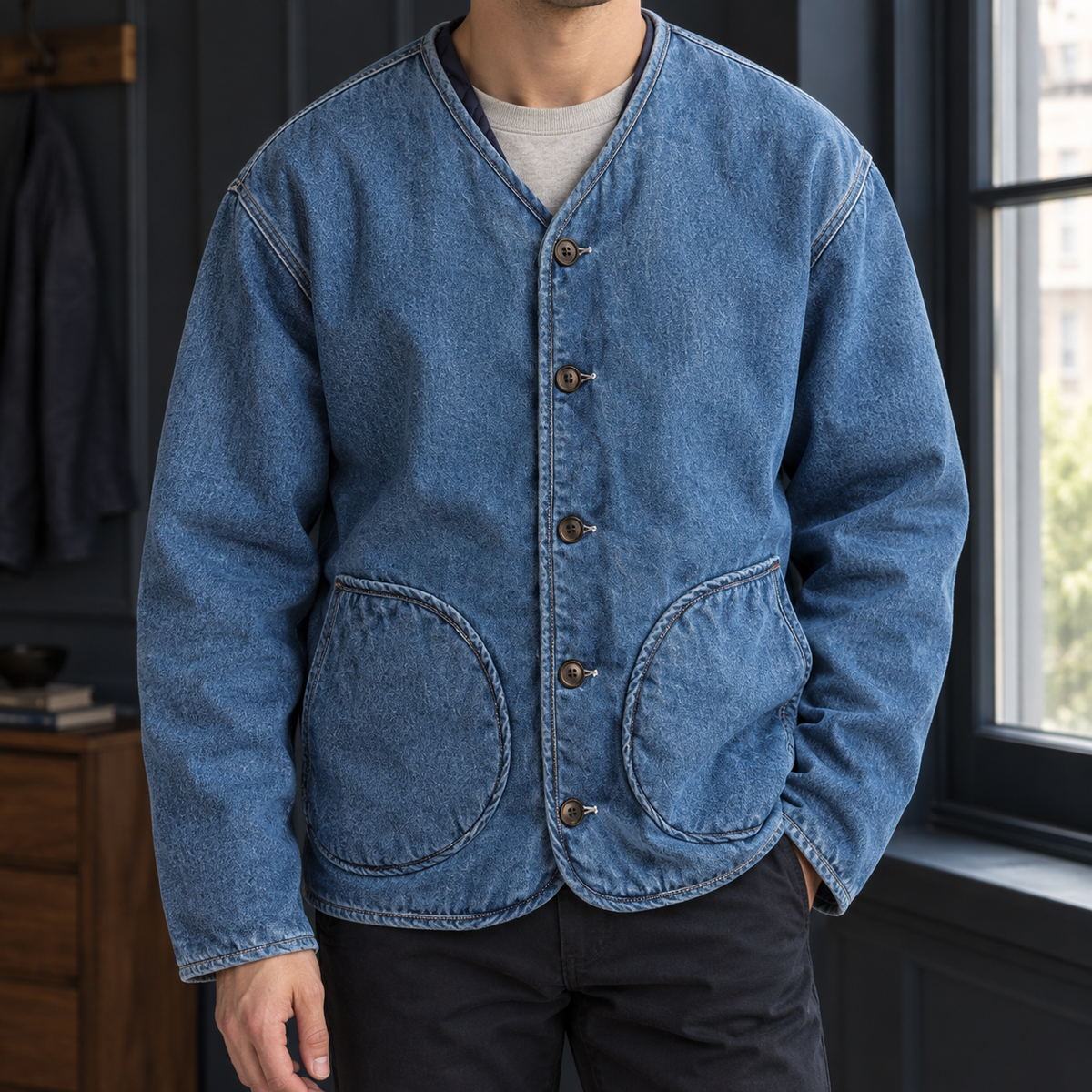 Sylvester Collarless Jacket