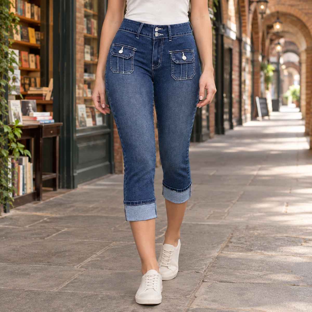 Megan Slim Capri Jeans