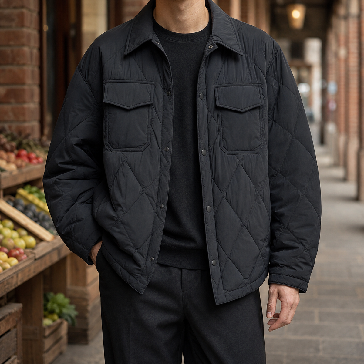 Odilon Quilted Overshirt