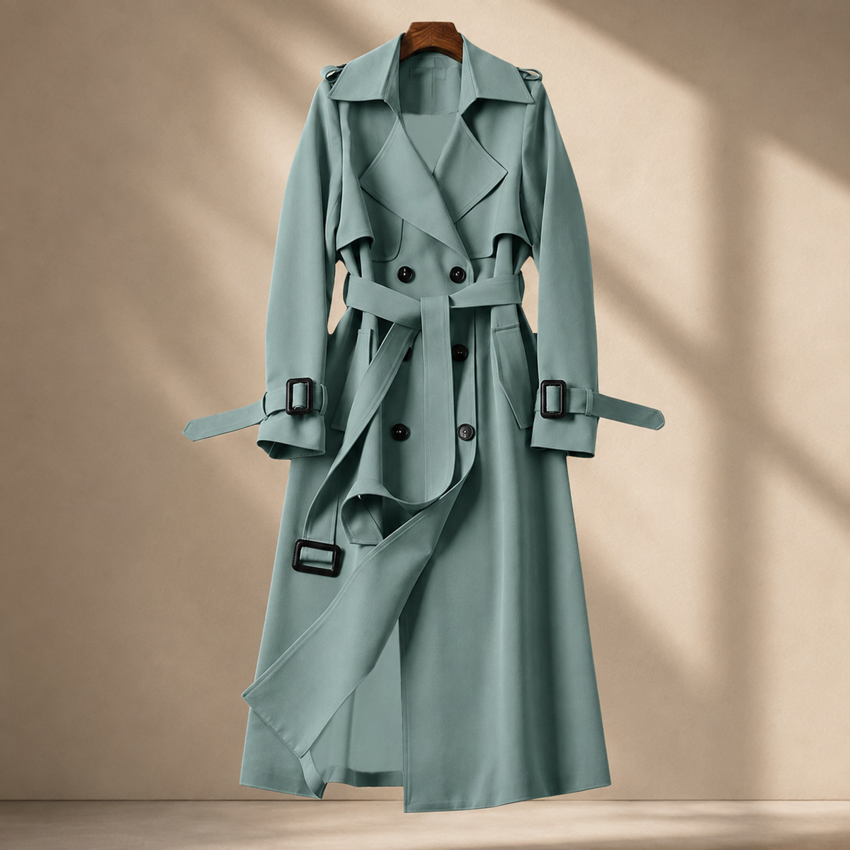Camille-Pearl Belted Overcoat