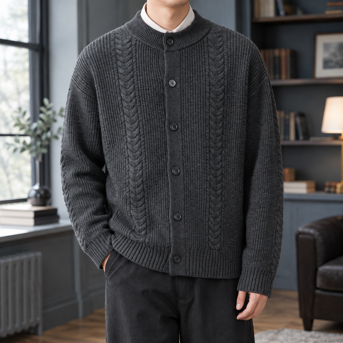 Octave-Flynn Cable Cardigan