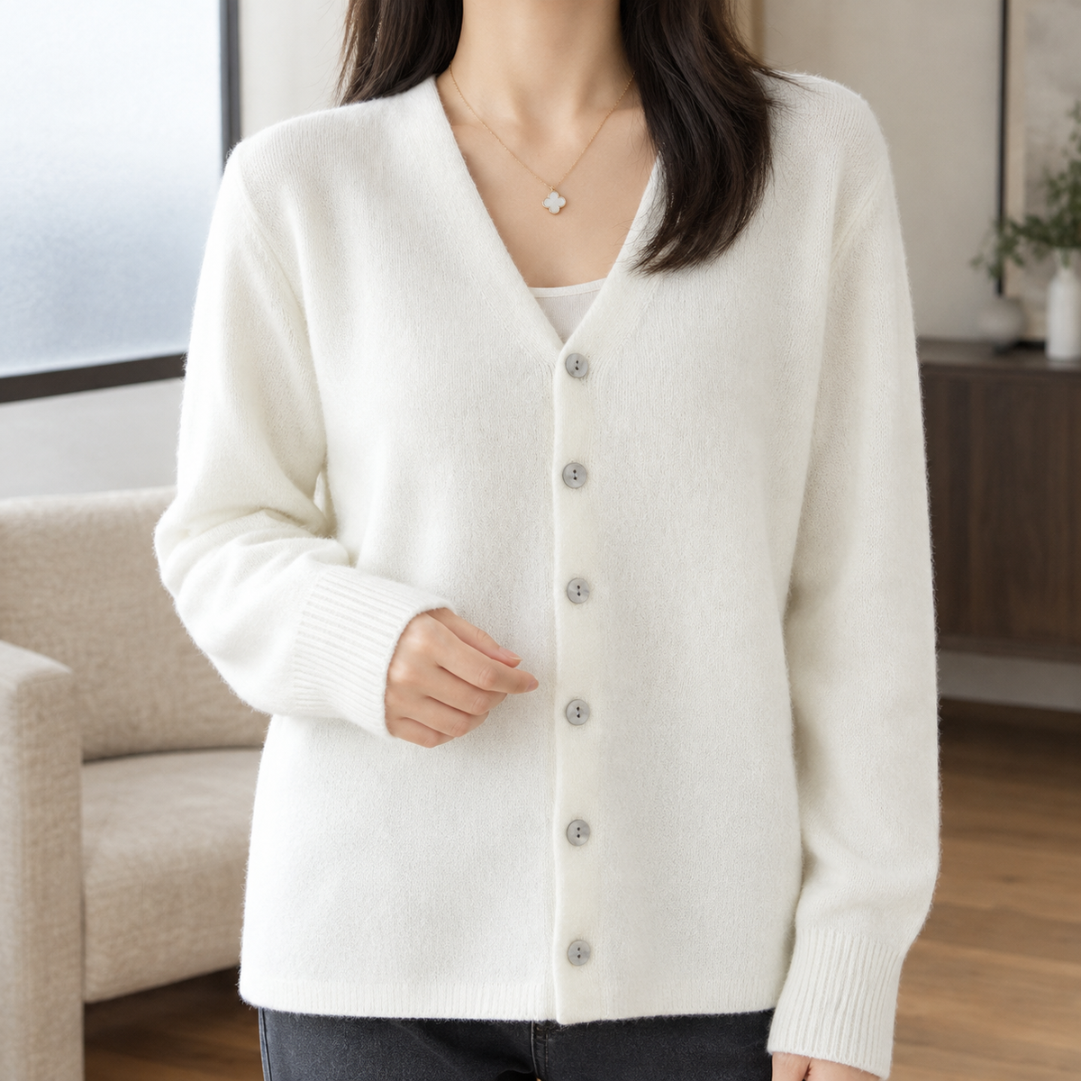 Millie V Neck Cardigan