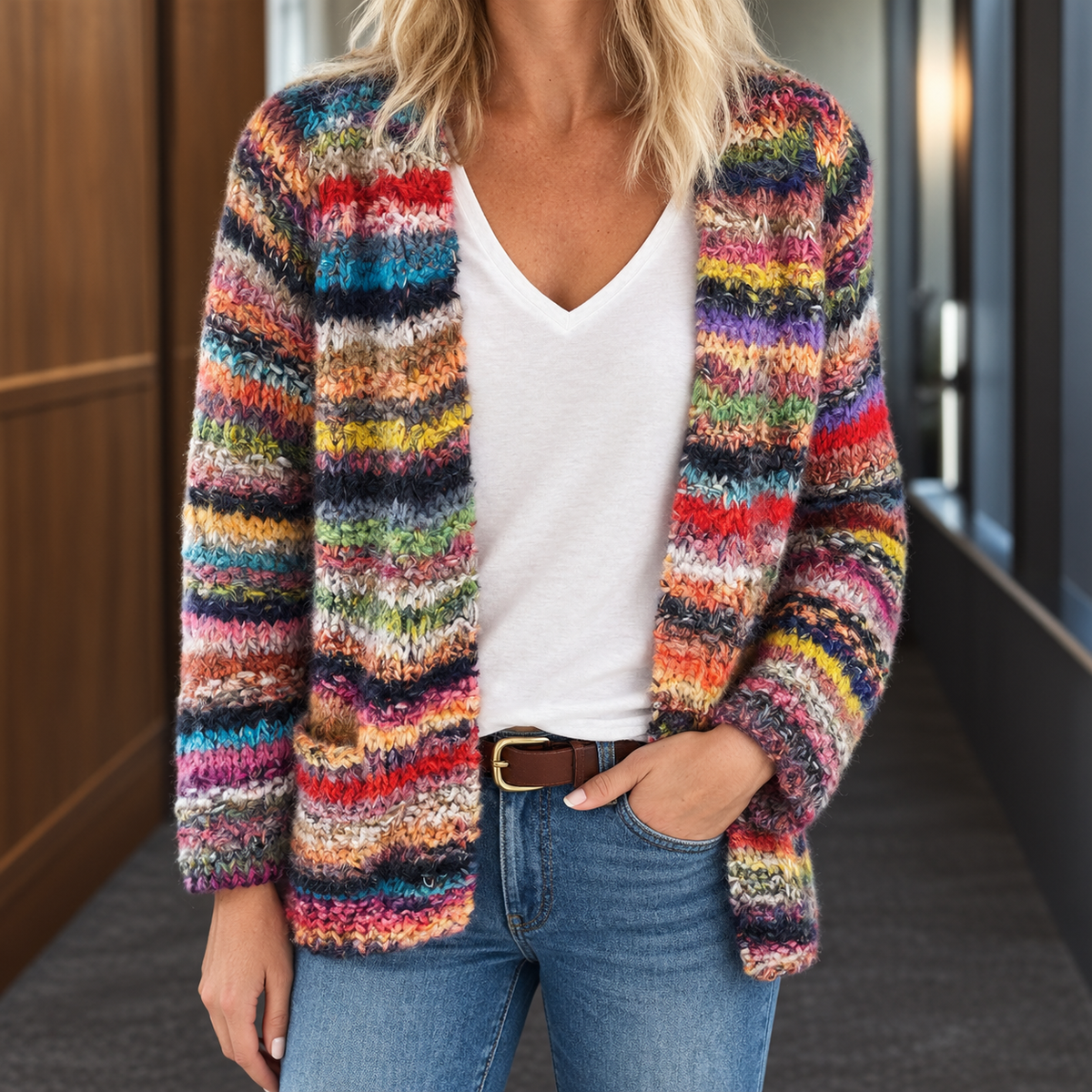 Naomi Striped Cardigan