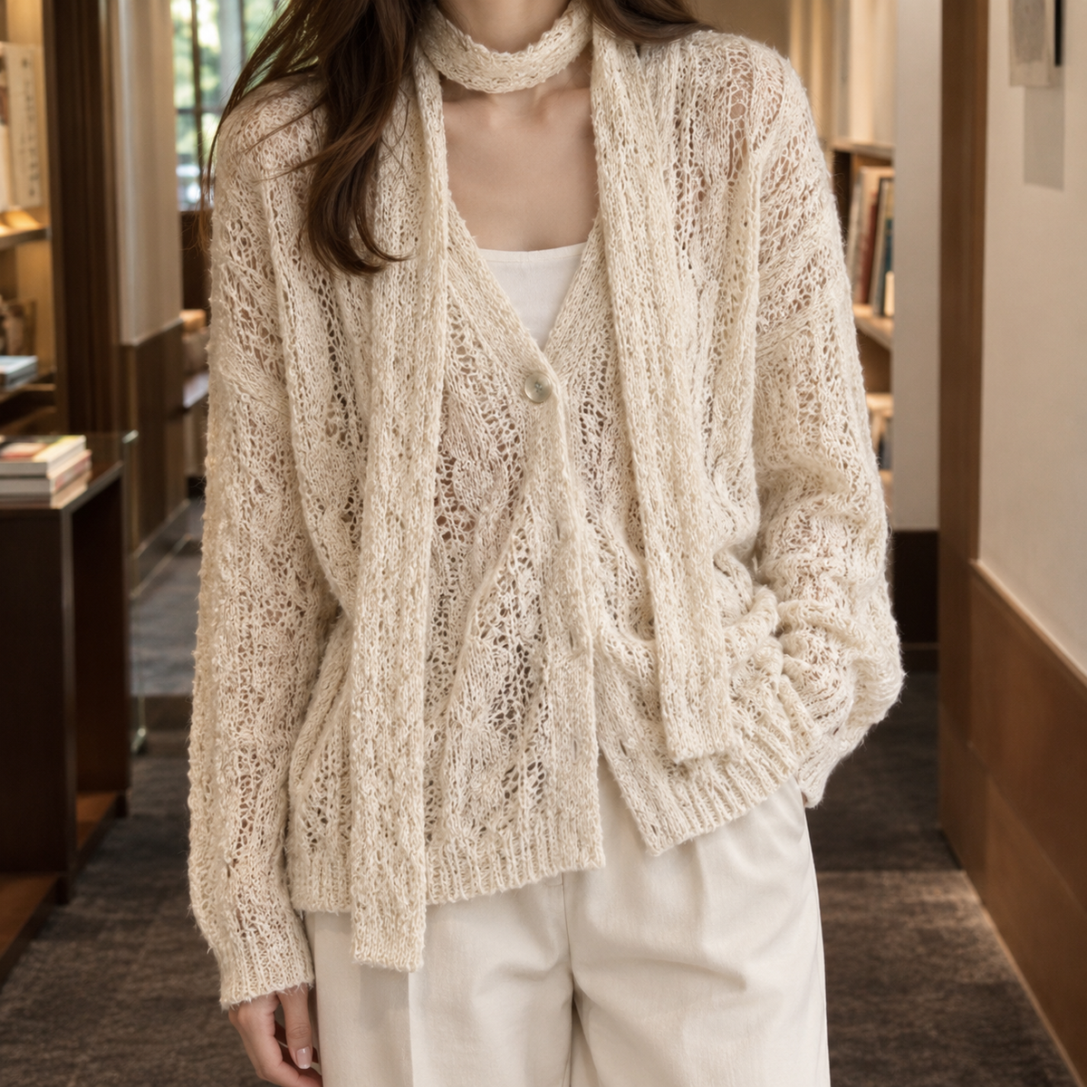 Elle Cable Cardigan