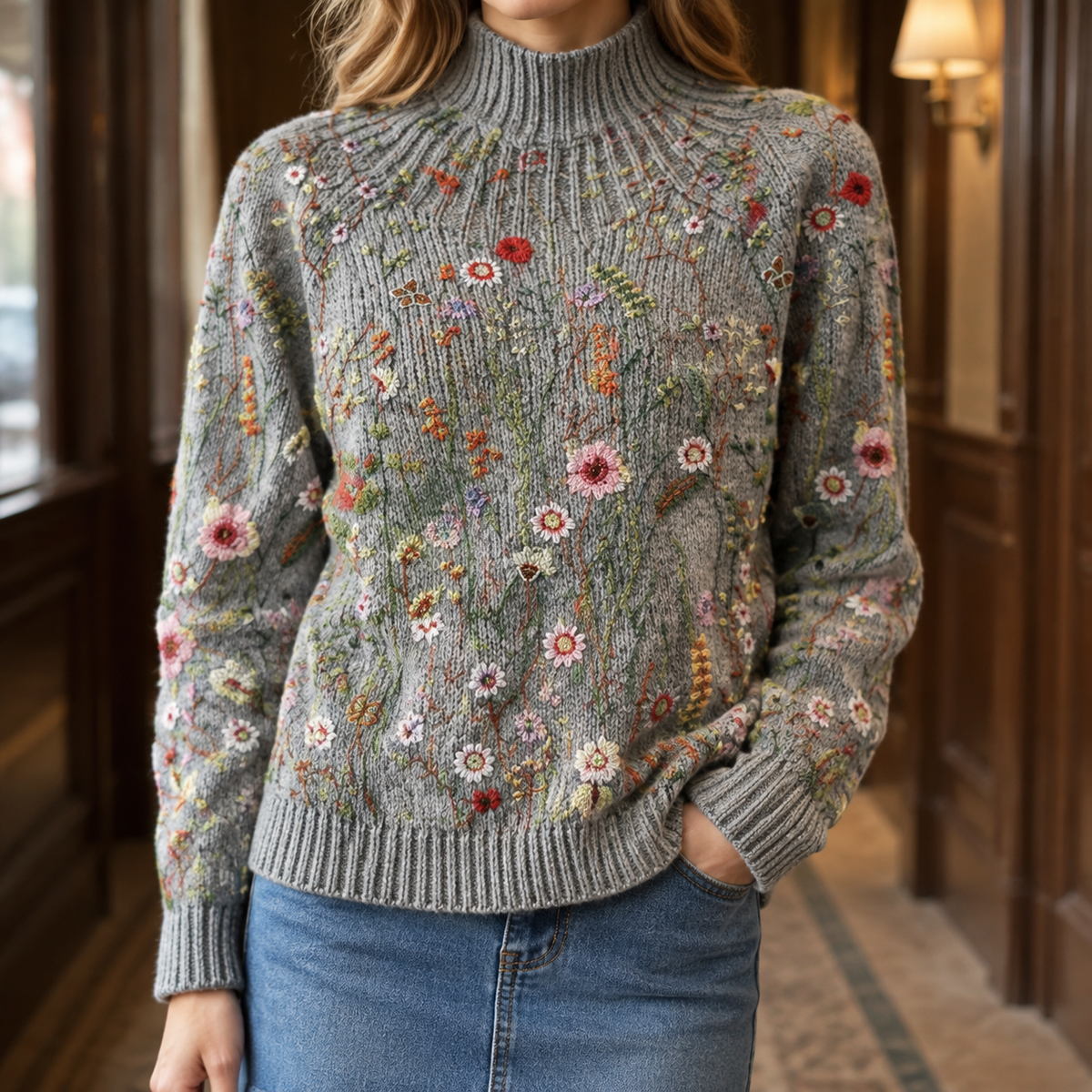 Mina-Claire Floral Sweater