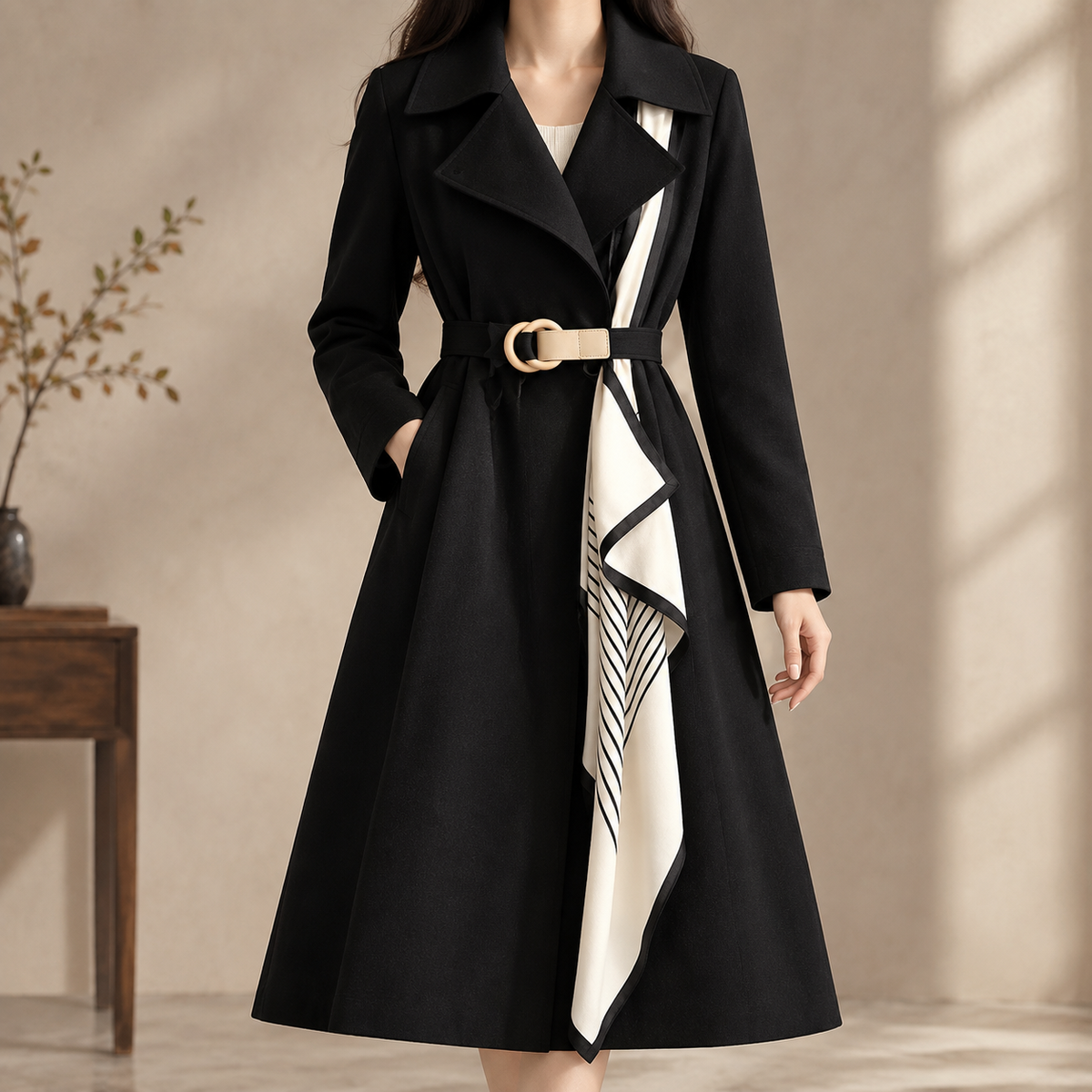 Liliane Belted Overcoat