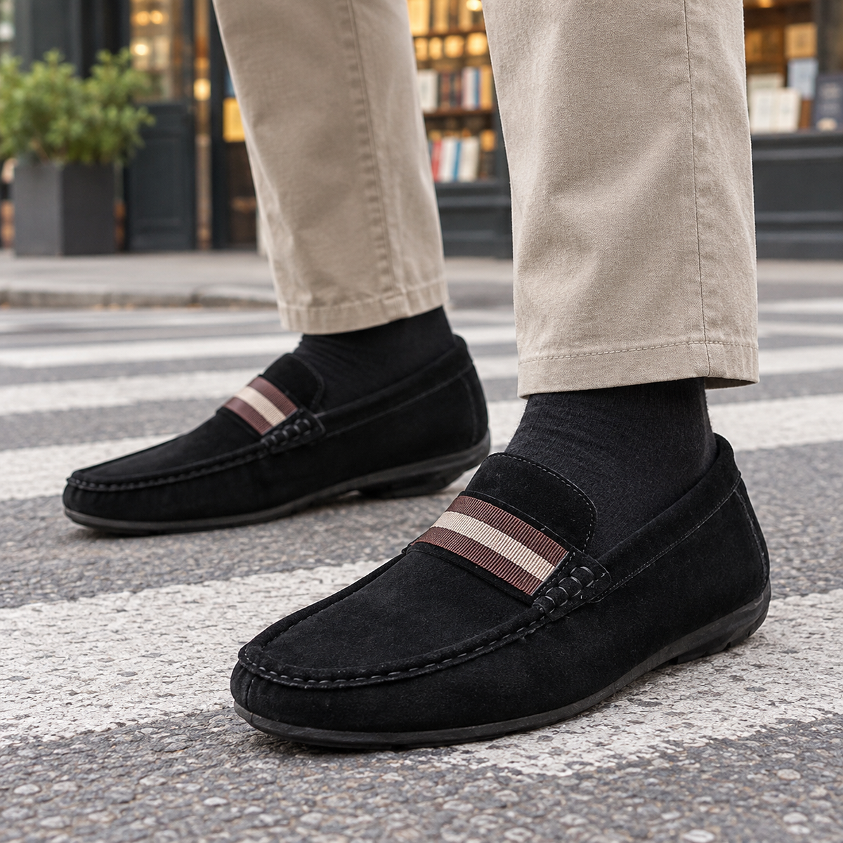 Bruni Striped Loafers