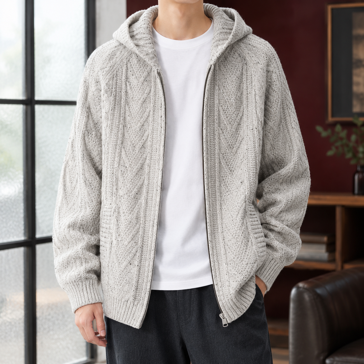 Macaire Cable Knit Jacket