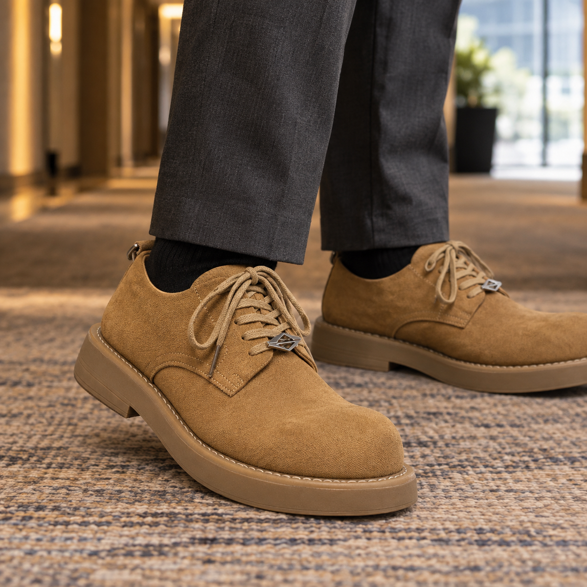 Corvino Chunky Derby Shoes